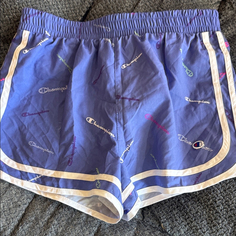 Champion Girls Sz XL Athletic Shorts with Logo Pattern